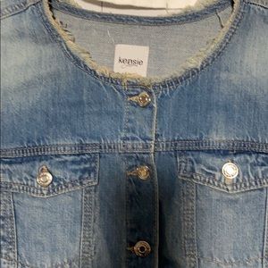 Kenzie XL Jeans Jacket BoHo Chic bleach blue Style